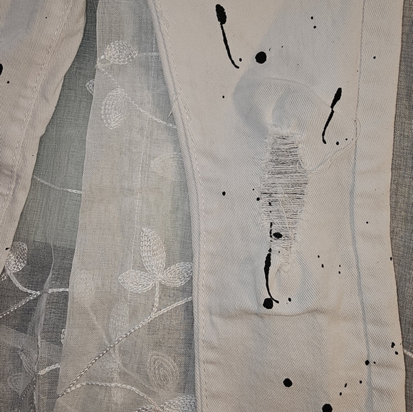 Trestles Supply Co. Paint splatter distressed pants kids size 6 - Picture 3 of 7